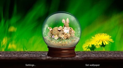 Spring Globe Android Wallpaper Image 1