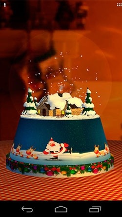 Snow Globe 3D Android Wallpaper Image 2