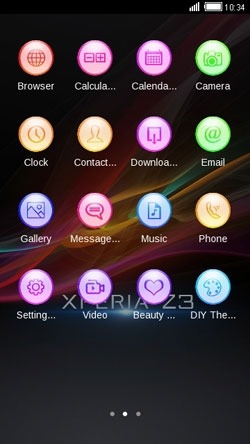 Xperia Z3 CLauncher Android Theme Image 2
