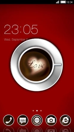 Coffee With Love CLauncher Android Theme Image 1