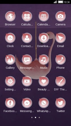 Flamingo CLauncher Android Theme Image 2