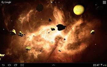 Asteroids 3D Android Wallpaper Image 2