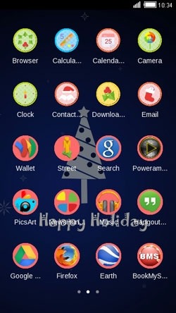 Happy Holiday CLauncher Android Theme Image 2