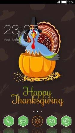 Happy Thanksgiving CLauncher Android Theme Image 1