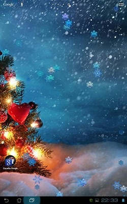 Christmas Snowflakes Android Wallpaper Image 2
