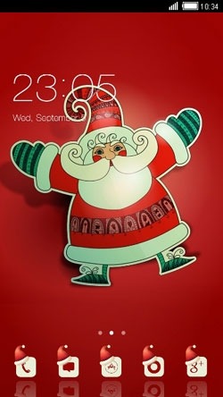 Merry Christmas CLauncher Android Theme Image 1