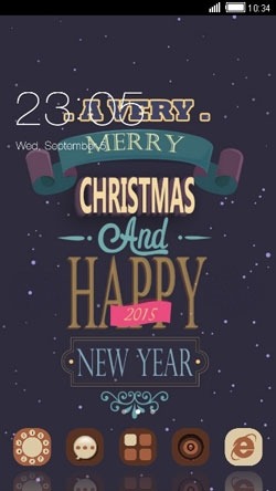 Happy New Year CLauncher Android Theme Image 1