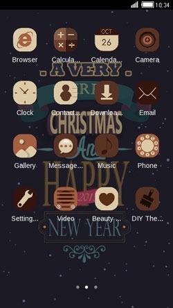 Happy New Year CLauncher Android Theme Image 2