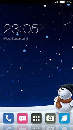 Snowman CLauncher Android Theme Image 1