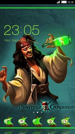 Pirate CLauncher Android Theme Image 1