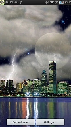 The Real Thunderstorm HD (Chicago) Android Wallpaper Image 2