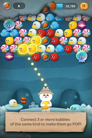Line Bubble 2: The Adventure of Cony Android Game Image 2