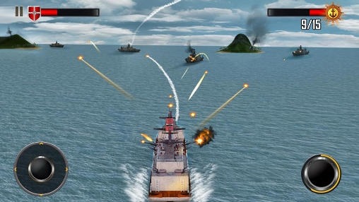 Sea Battleship Combat 3D Android Game Image 1