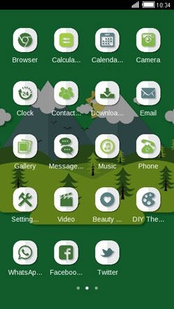 Paper Mountains CLauncher Android Theme Image 2