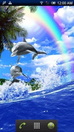 Dolphin Blue Android Wallpaper Image 1