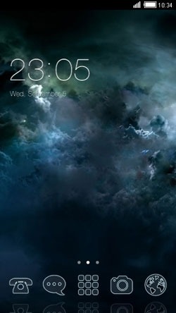 Cloudy Sky CLauncher Android Theme Image 1