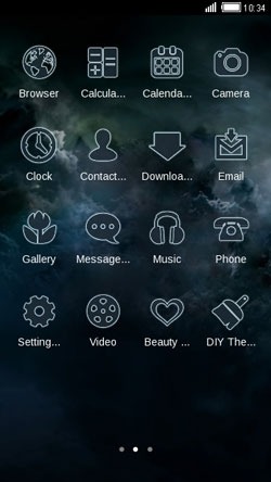 Cloudy Sky CLauncher Android Theme Image 2