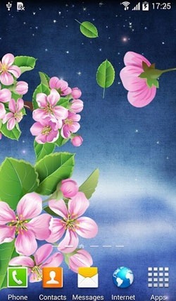 Night Sakura Android Wallpaper Image 1