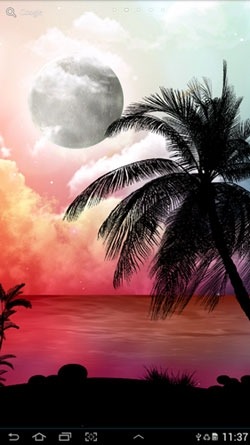 Tropical Night Android Wallpaper Image 2