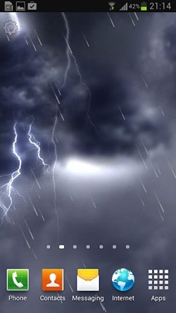 Lightning Storm Android Wallpaper Image 1