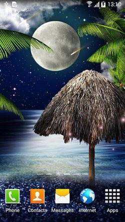 Tropical Night Android Wallpaper Image 1