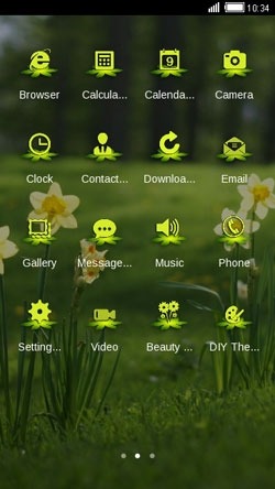 Beauty Flowers CLauncher Android Theme Image 2