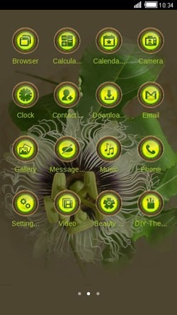 Curly Flower CLauncher Android Theme Image 2