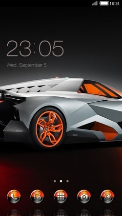 Sports Car CLauncher Android Theme Image 1