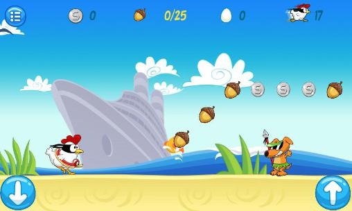 Ninja Chicken: Beach Android Game Image 2