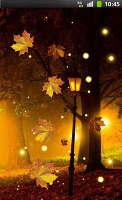 Autumn Fireflies Android Wallpaper Image 2