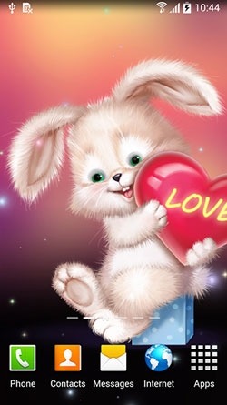Cute Bunny Android Wallpaper Image 2