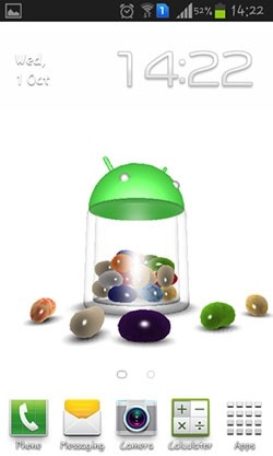 Jelly Bean 3D Android Wallpaper Image 1