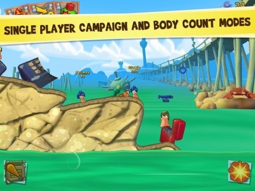 Worms 3 Android Game Image 1