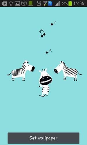 Funny Zebra Android Wallpaper Image 1