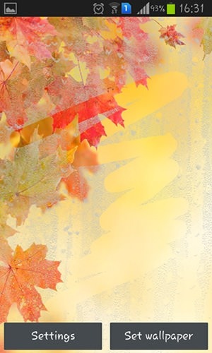 Rainy Autumn Android Wallpaper Image 2
