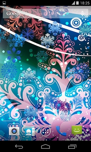 Beautiful Snowflakes Android Wallpaper Image 2