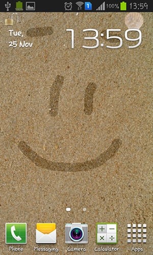 Draw On Sand Android Wallpaper Image 2
