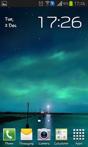 Dynamic Aurora Android Wallpaper Image 1