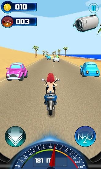 Beach Moto Racin Android Game Image 1