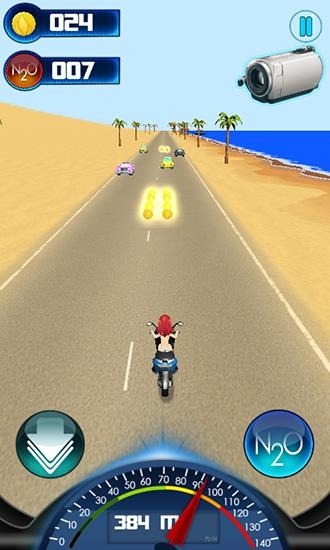 Beach Moto Racin Android Game Image 2