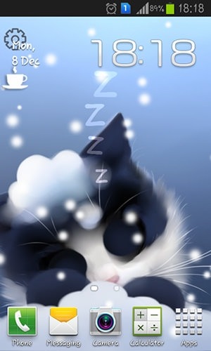 Frosty The Kitten Android Wallpaper Image 2