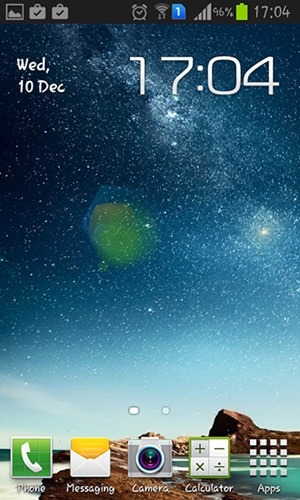 Star Flying Android Wallpaper Image 1