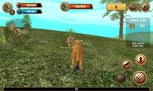 Wild Cougar Sim 3D Android Game Image 1