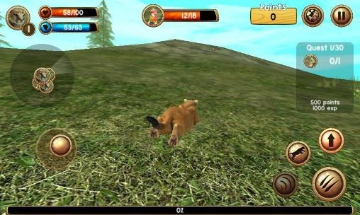 Wild Cougar Sim 3D Android Game Image 2