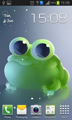 Apple Frog Android Wallpaper Image 1