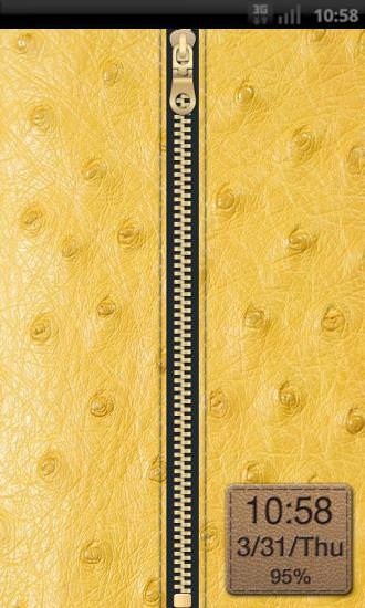 Zipper Lock Leather Android Application Image 1