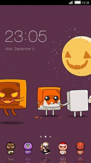Little Halloween CLauncher Android Theme Image 1