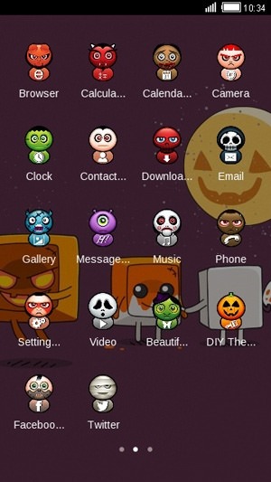 Little Halloween CLauncher Android Theme Image 2