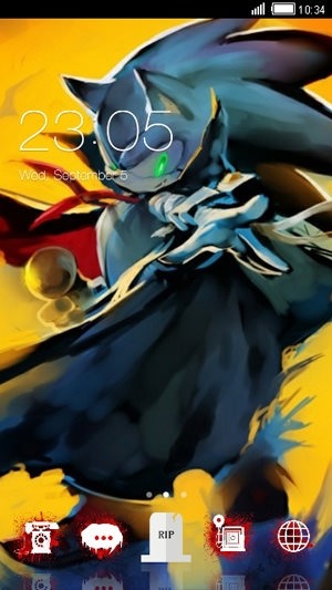 Sonic Halloween CLauncher Android Theme Image 1