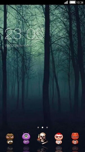 Forest Halloween CLauncher Android Theme Image 1